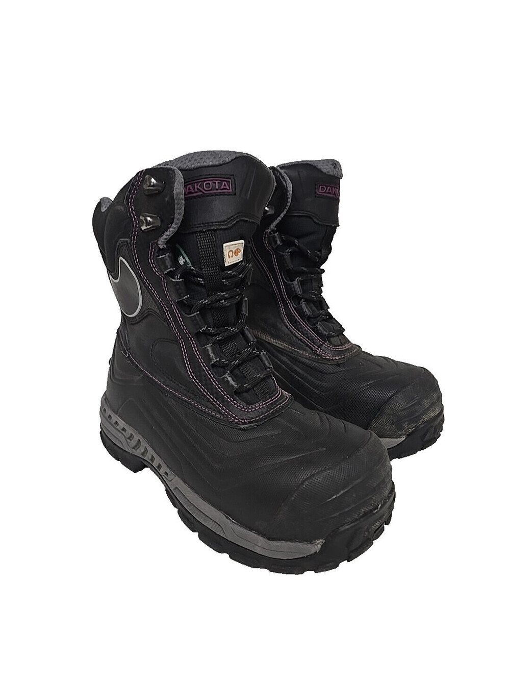 DAKOTA Women's 8905 Composite Toe Composite Plate Winter Safety Boots Black 6M